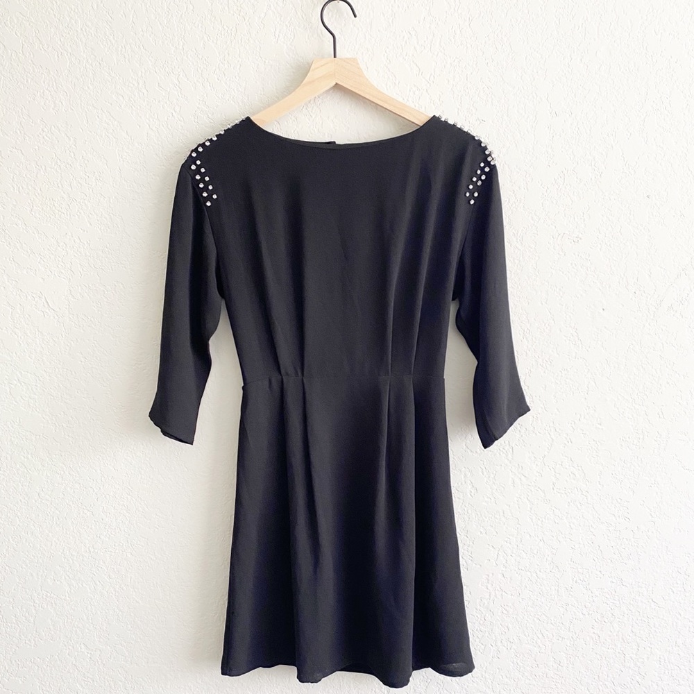 H&M High Neck Rhinestone Keyhole Shift Dress